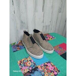 Universal Thread Lillian Sneaker Boot Tan & Black Leopard Size 8.5